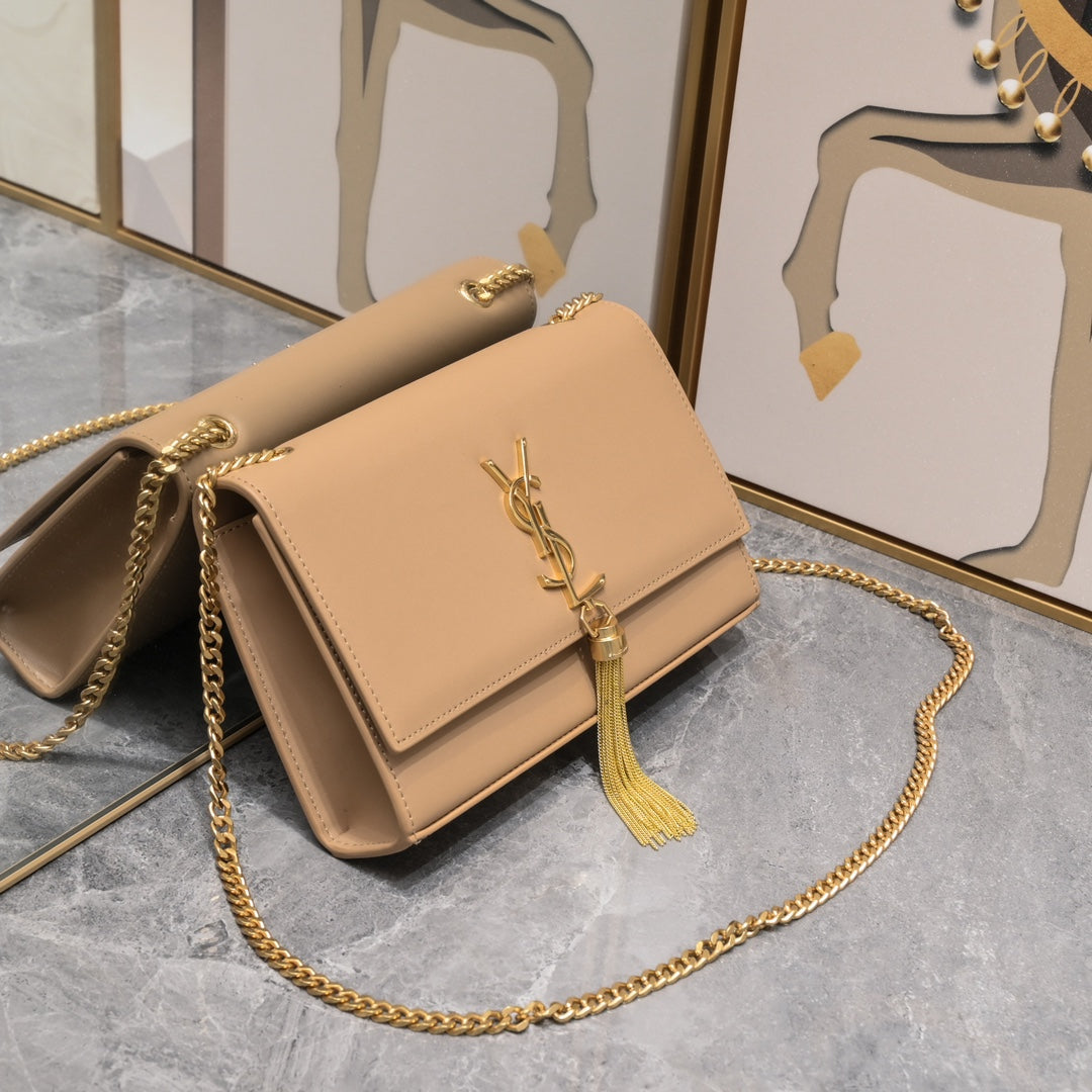 3 colors noble leather small bag