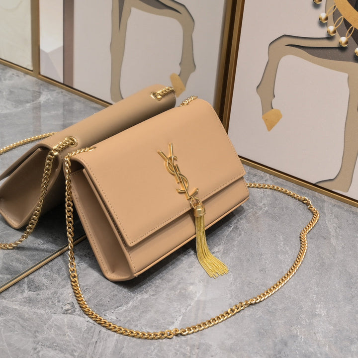 3 colors noble leather small bag