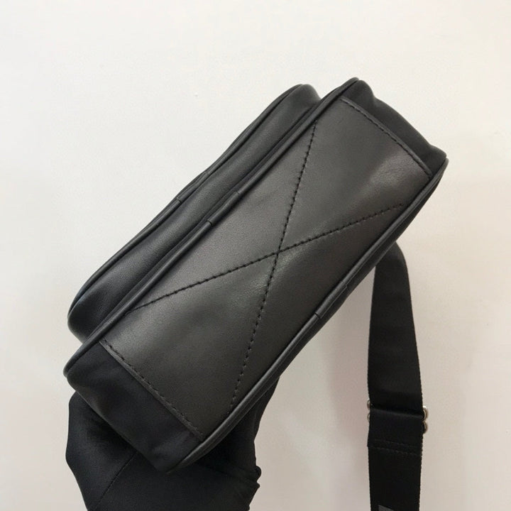 1 Color Canvas Plaid Camera Bag