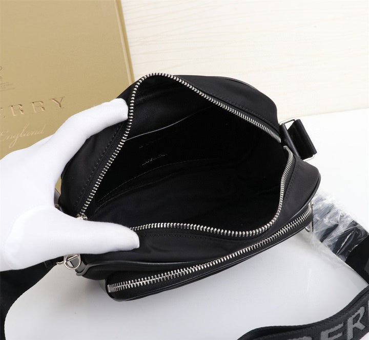 1 Color Canvas Plaid Camera Bag