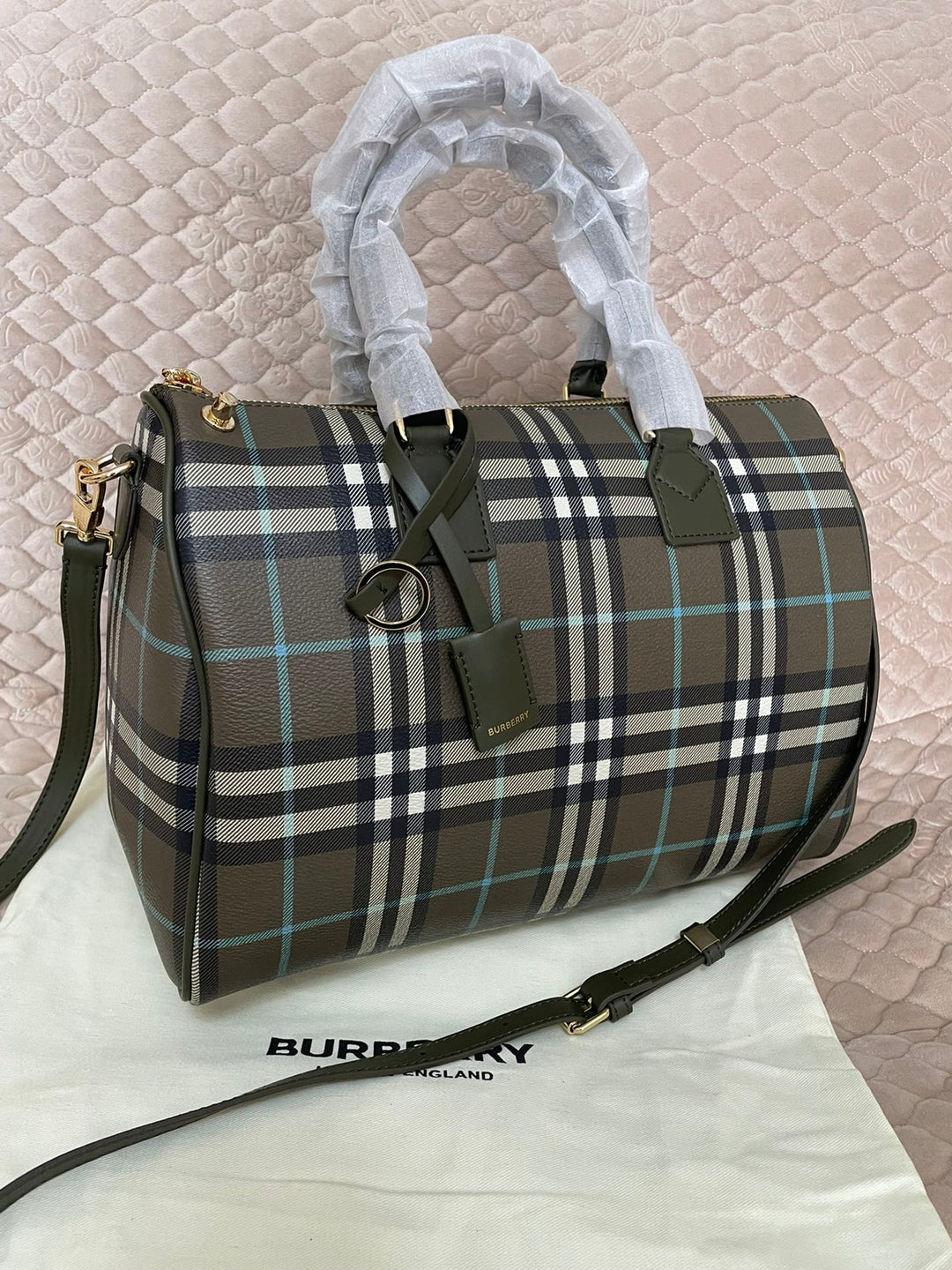 3 Colors Plaid Bowling Handbag