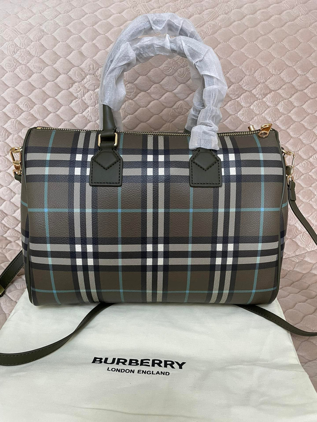 3 Colors Plaid Bowling Handbag