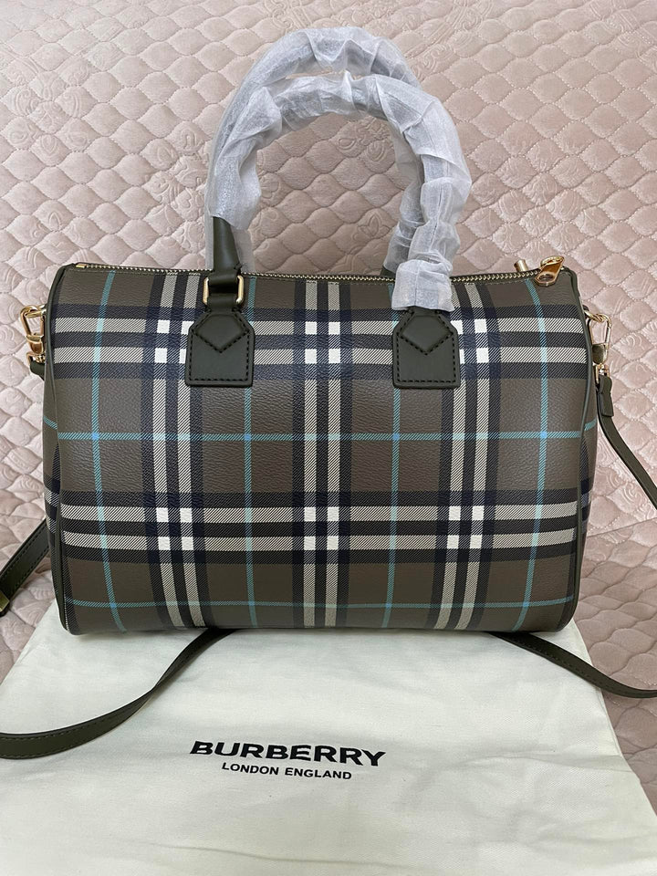 3 Colors Plaid Bowling Handbag