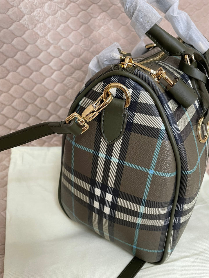 3 Colors Plaid Bowling Handbag