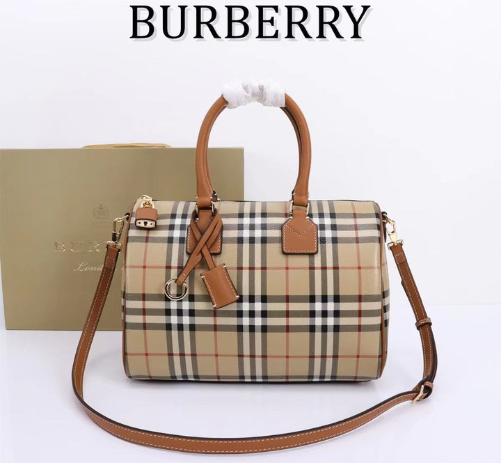3 Colors Plaid Bowling Handbag