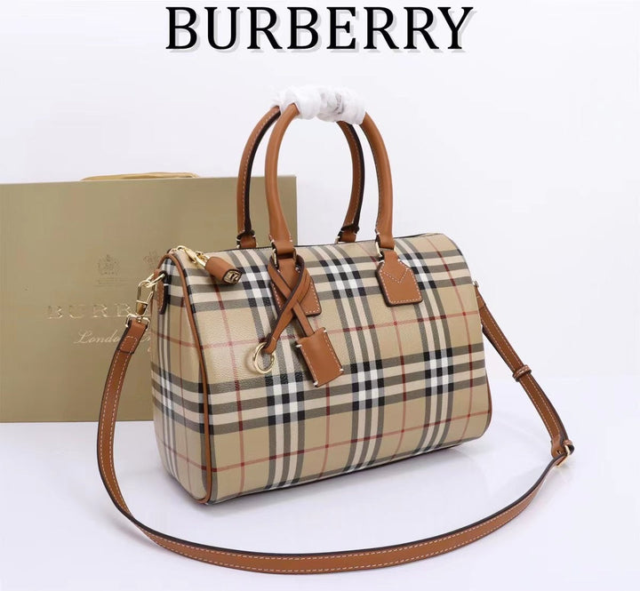 3 Colors Plaid Bowling Handbag