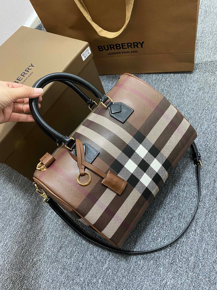 3 Colors Plaid Bowling Handbag