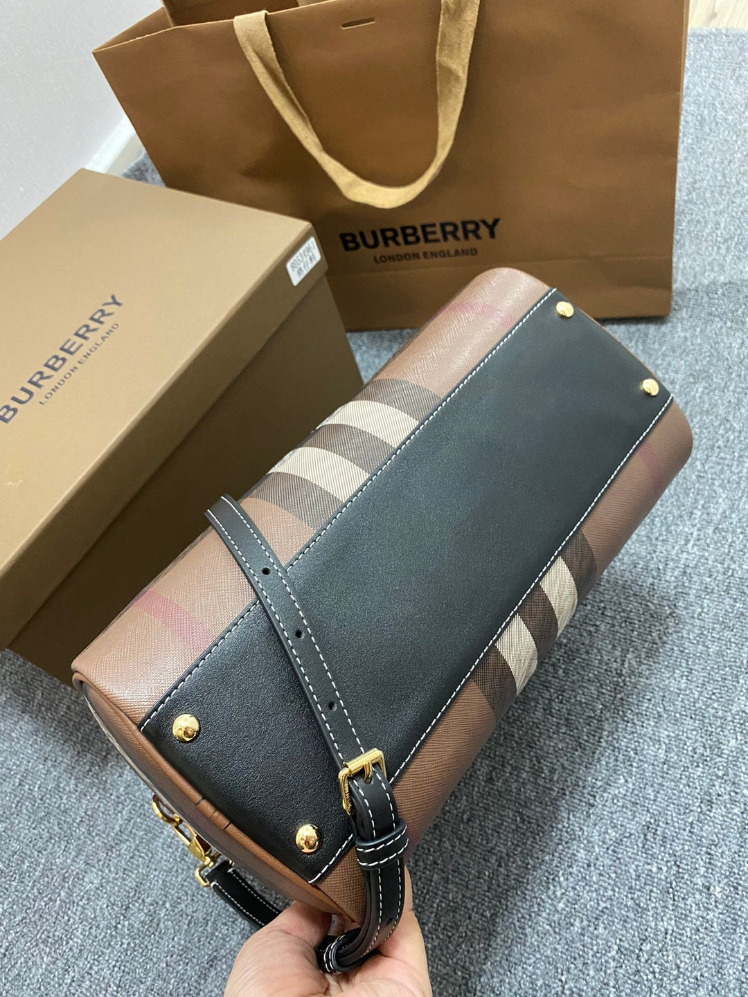 3 Colors Plaid Bowling Handbag