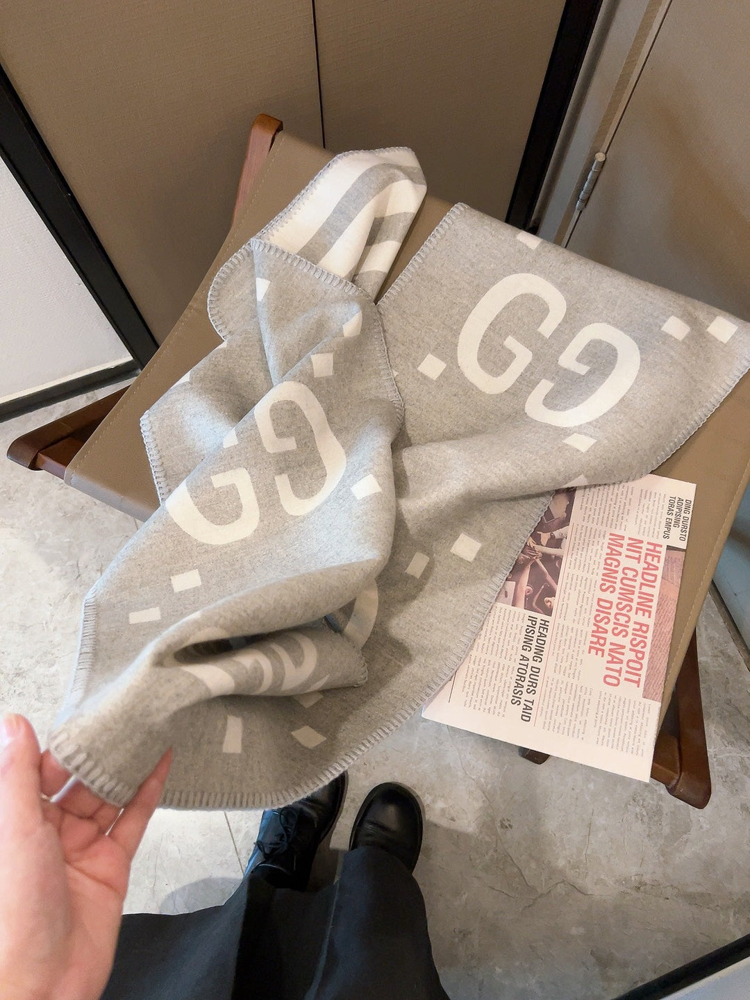 Classic GG Jacquard Reversible Scarf - Fashion
