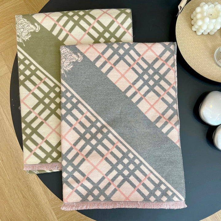 fall and winter plaid new scarf-fashion