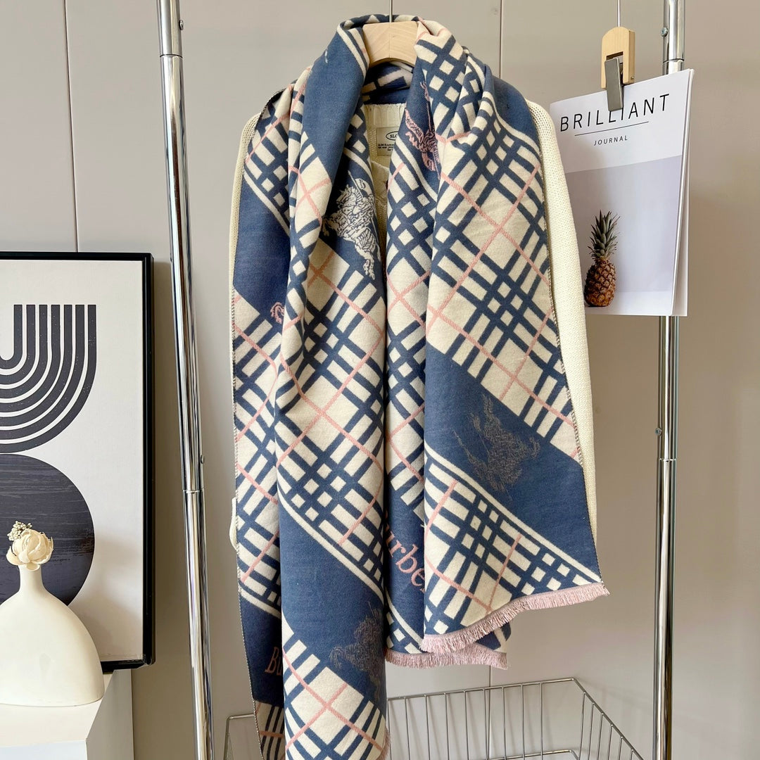 fall and winter plaid new scarf-fashion