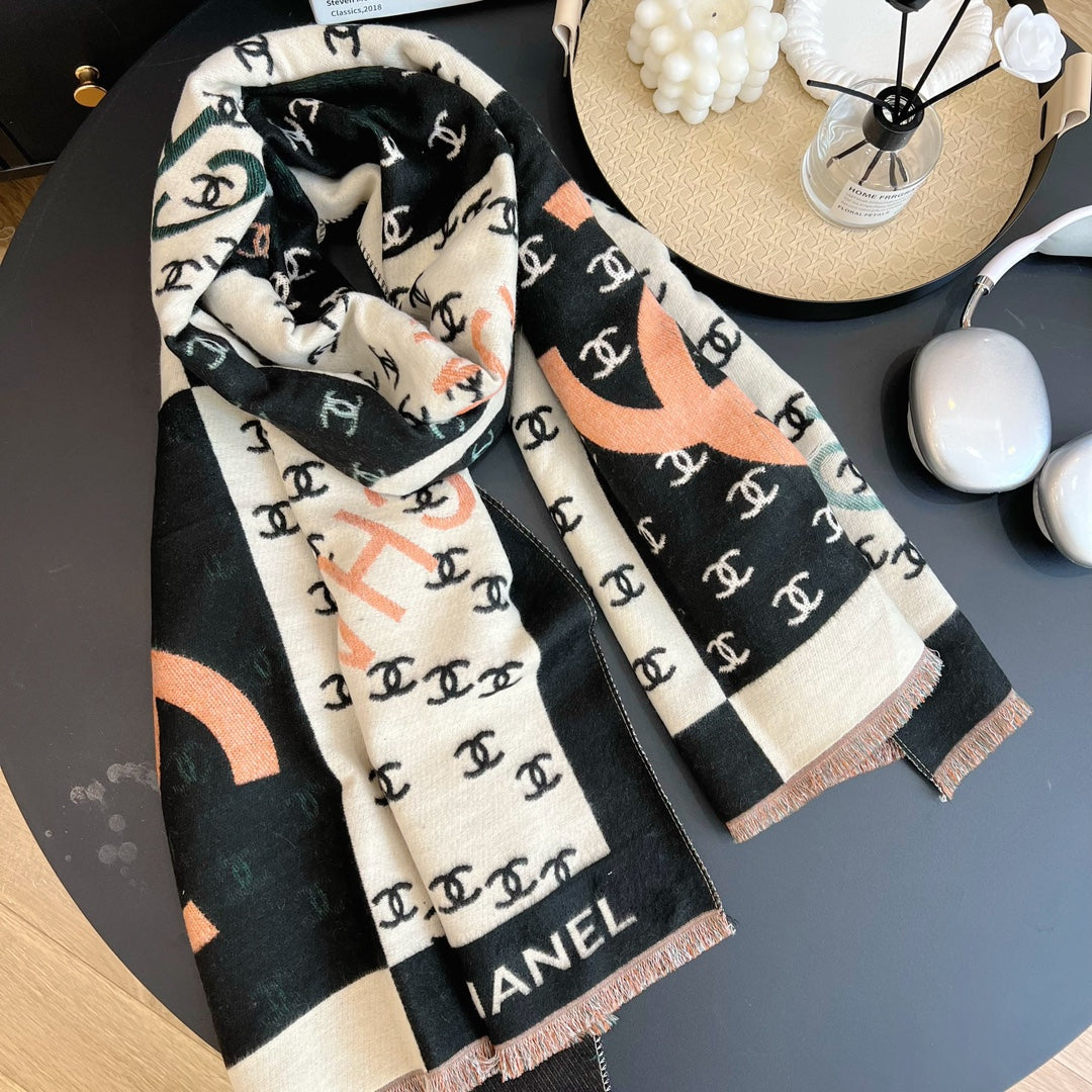 Double C Graffiti Fall and Winter Scarf-Fashion