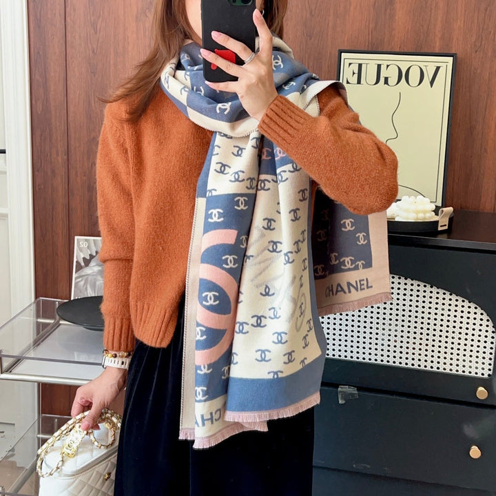 Double C Graffiti Fall and Winter Scarf-Fashion