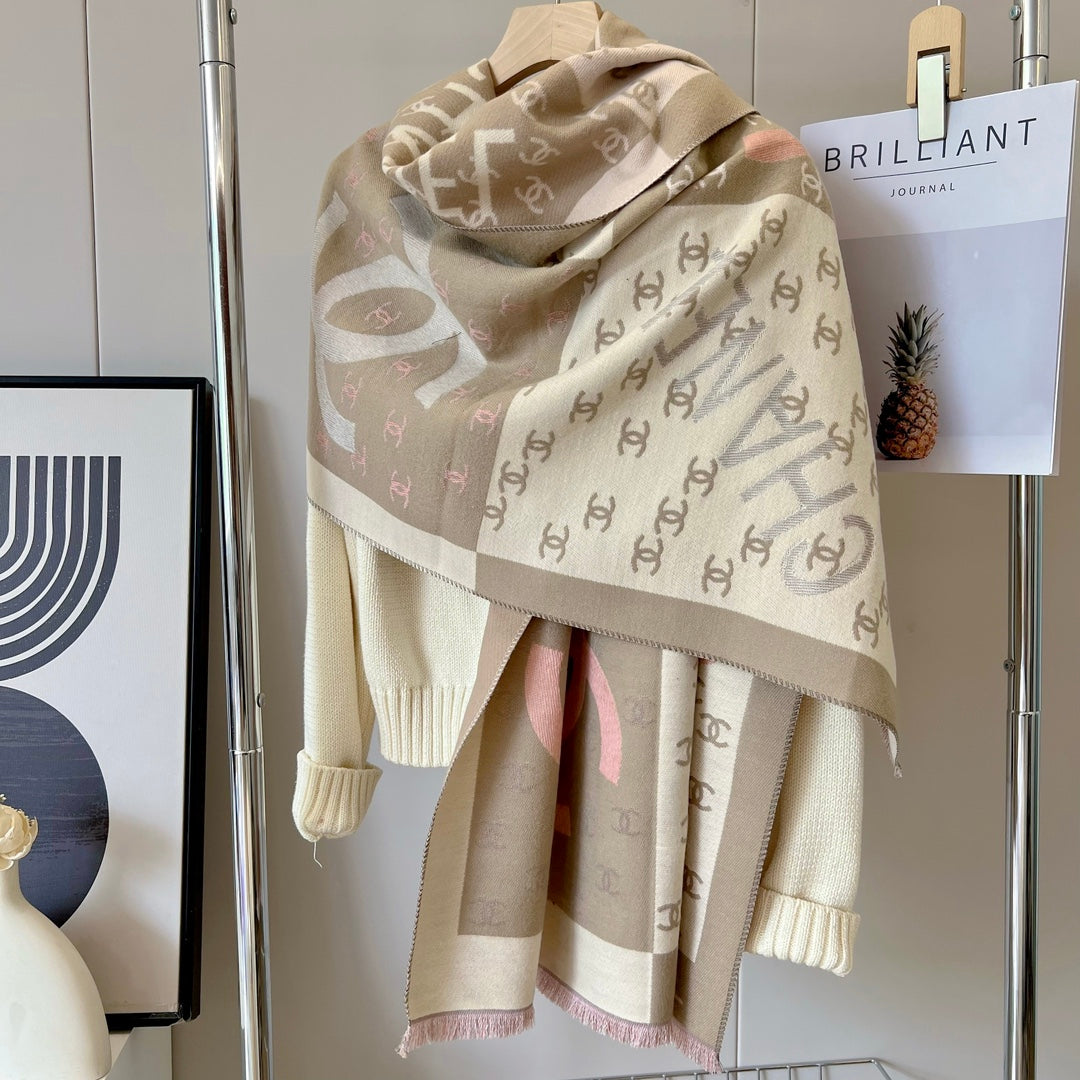 Double C Graffiti Fall and Winter Scarf-Fashion
