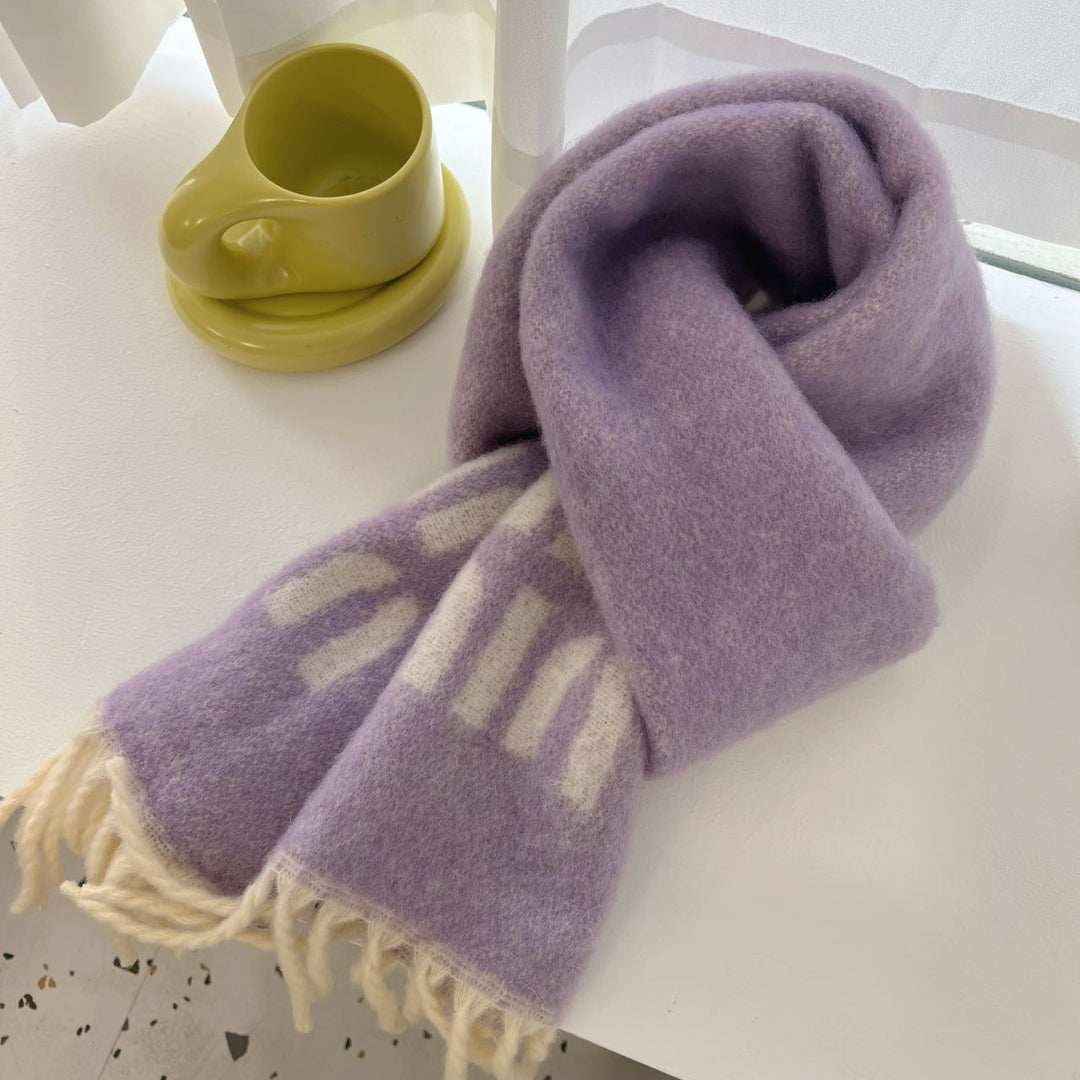 Autumn and Winter Scarf-Mohair Scarf