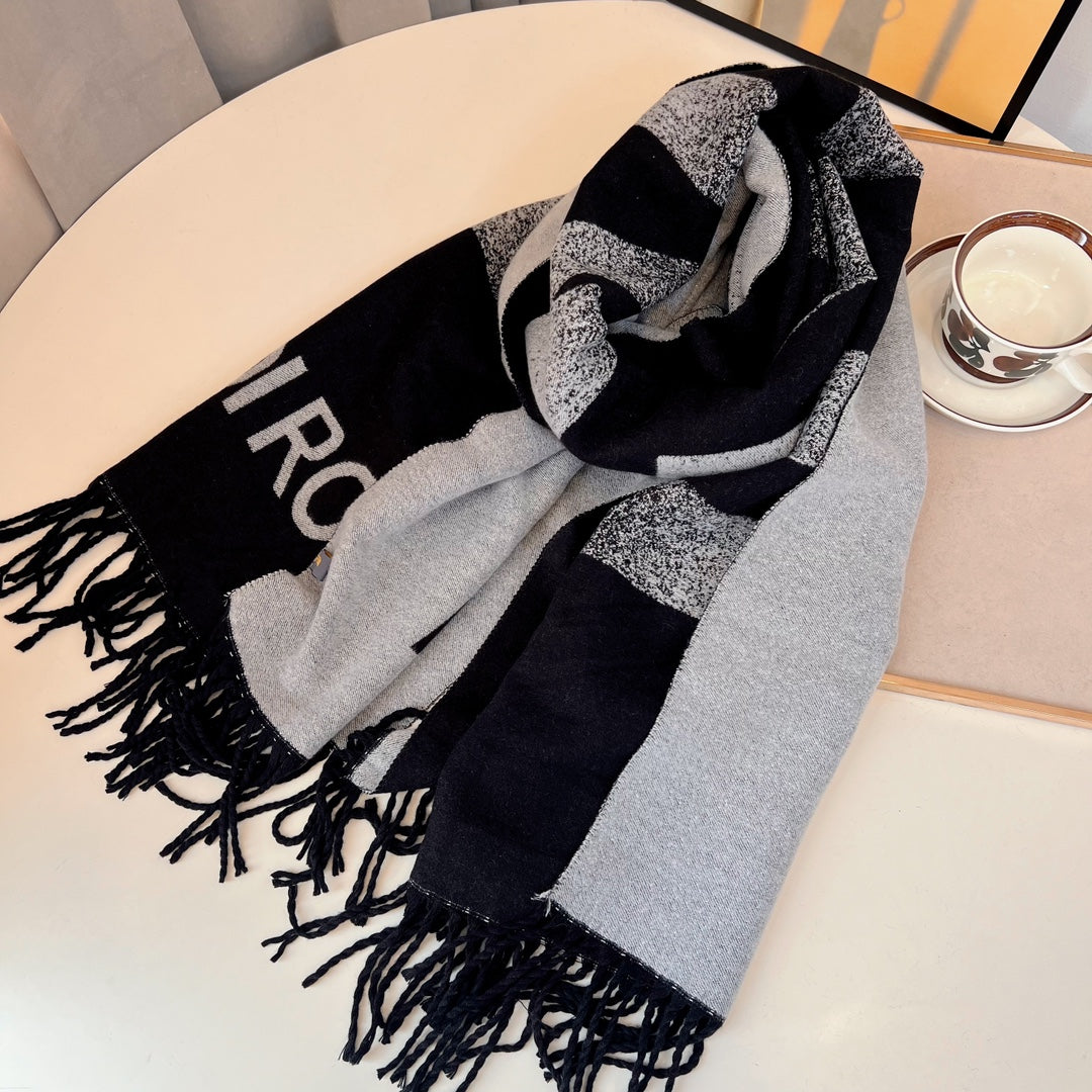New FF Tassel Cashmere Long Scarf