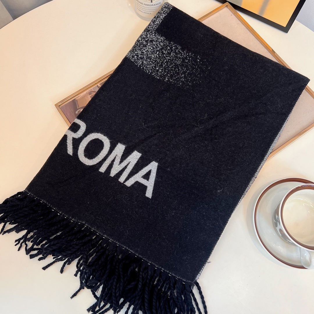 New FF Tassel Cashmere Long Scarf