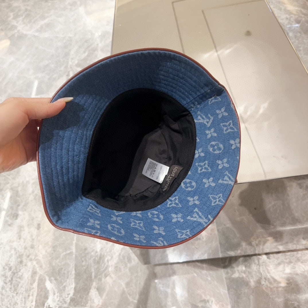 new four-leaf clover embroidery fisherman hat