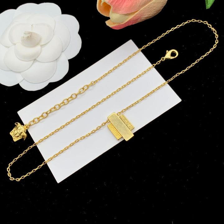 Simple Brass Necklace