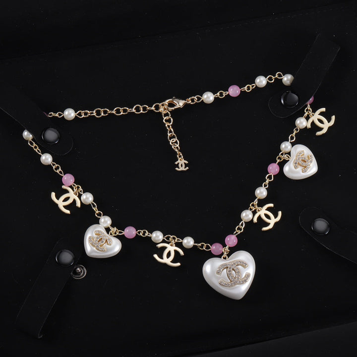 Fashion CC Multi Heart Combo Necklace