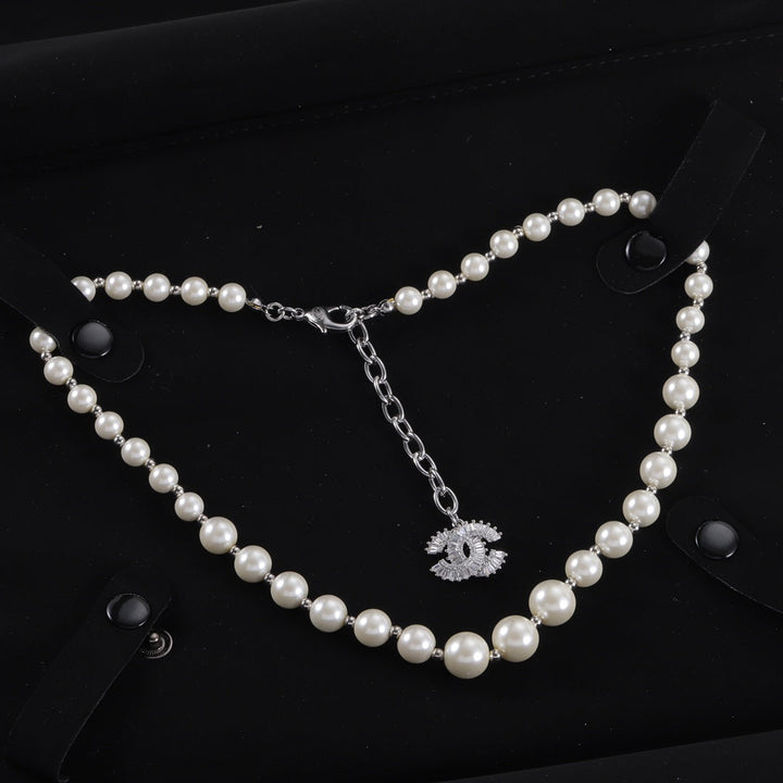 Fashion CC Pearls Size Matching Necklace