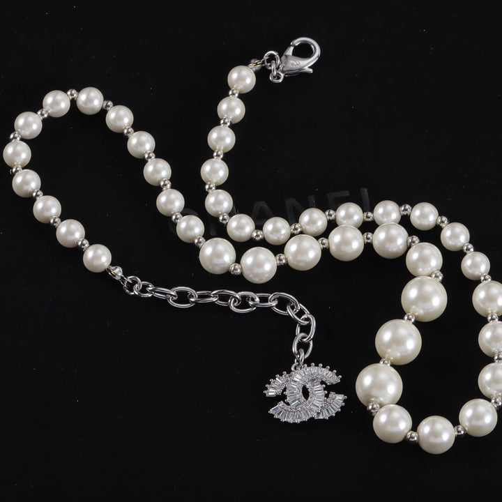 Fashion CC Pearls Size Matching Necklace