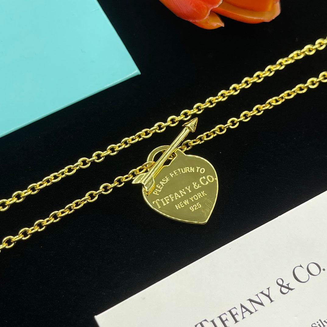 Fashion Brass Sweater Necklace Bracelet