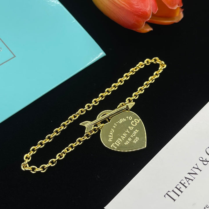 Fashion Brass Sweater Necklace Bracelet