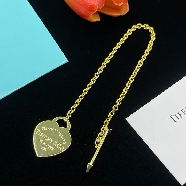 Fashion Brass Sweater Necklace Bracelet