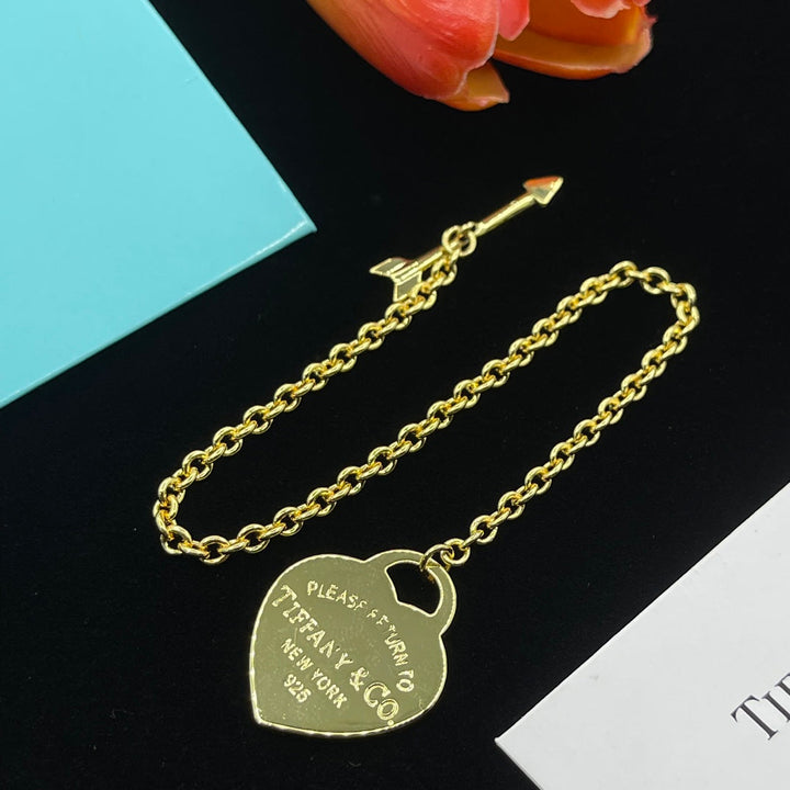 Fashion Brass Sweater Necklace Bracelet