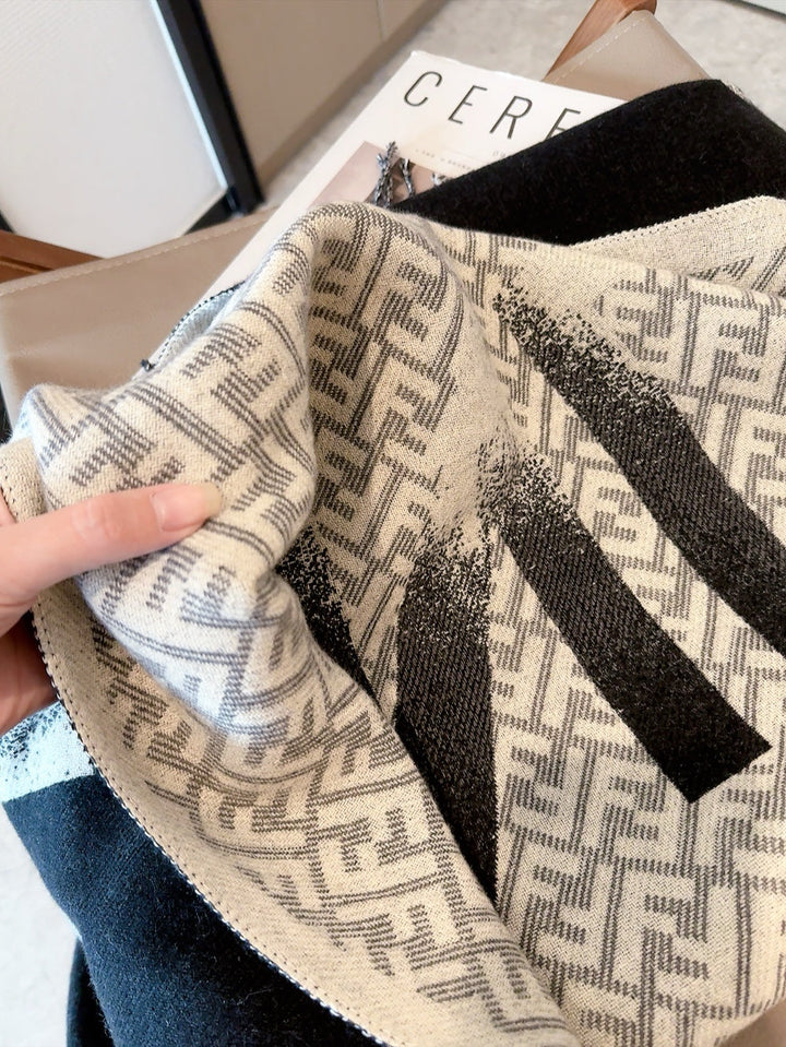 new FF cashmere double-sided scarf