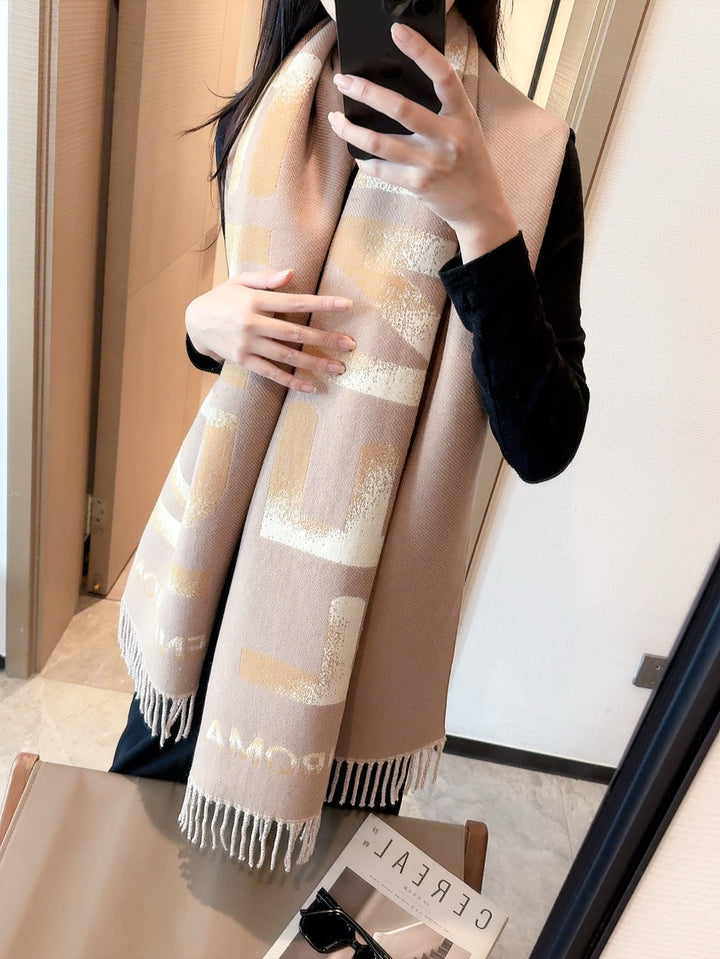 new FF cashmere double-sided scarf