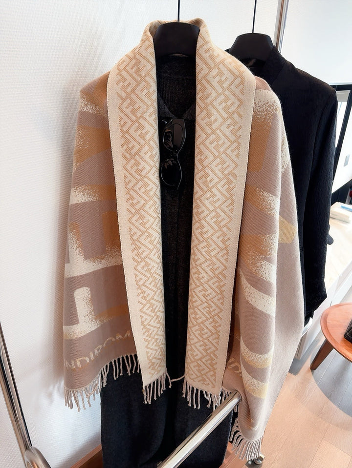 new FF cashmere double-sided scarf
