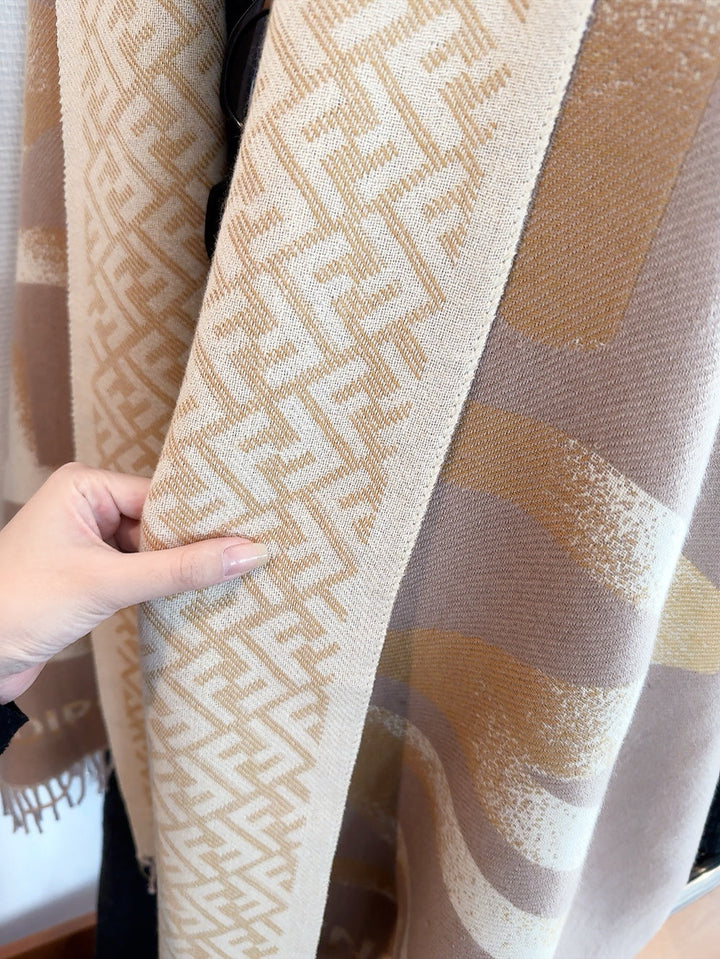 new FF cashmere double-sided scarf