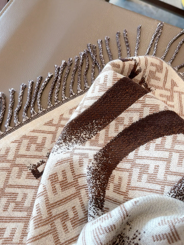 new FF cashmere double-sided scarf