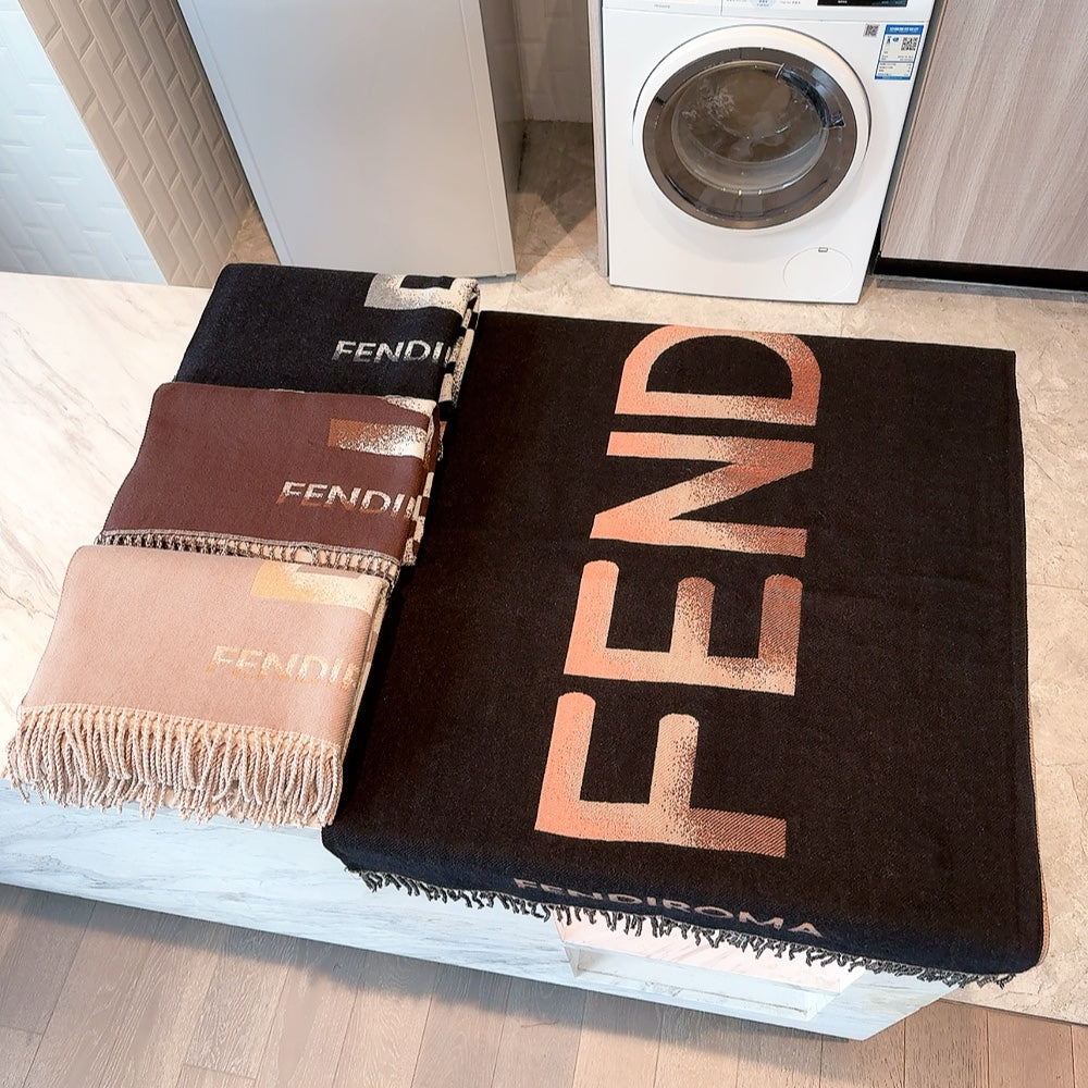 new FF cashmere double-sided scarf