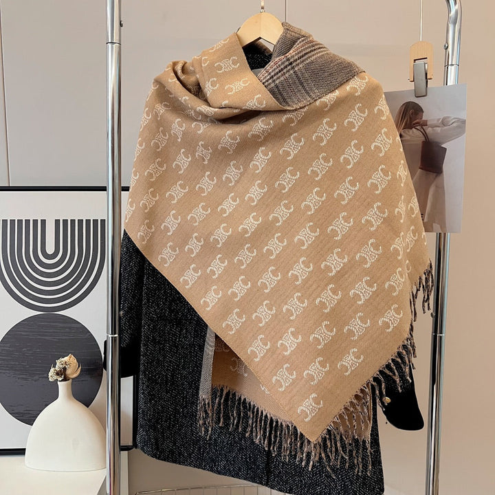 classic double-sided triumph fall and winter scarf