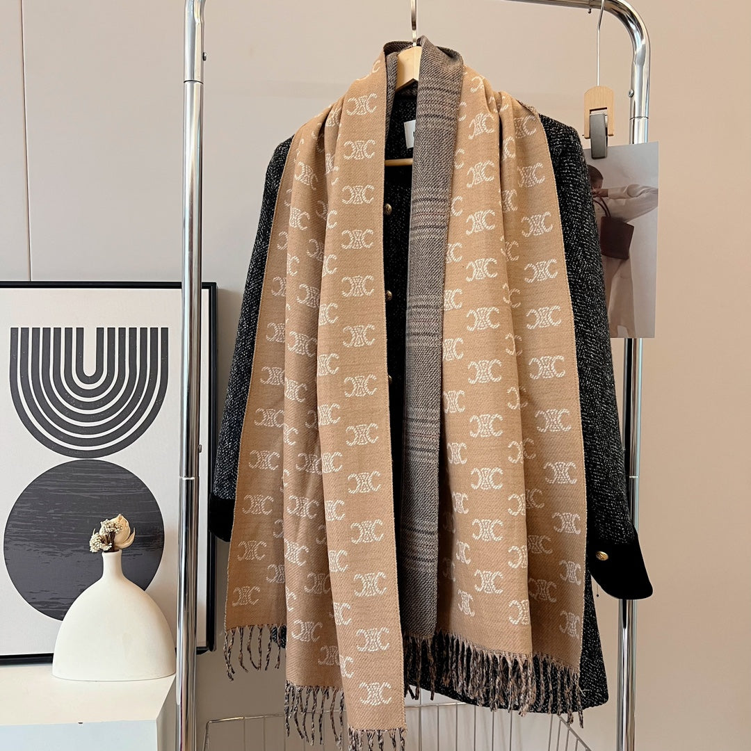 classic double-sided triumph fall and winter scarf
