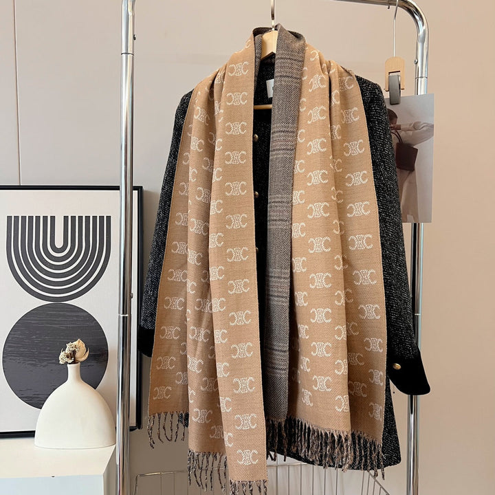 classic double-sided triumph fall and winter scarf