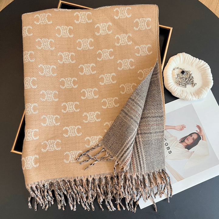 classic double-sided triumph fall and winter scarf
