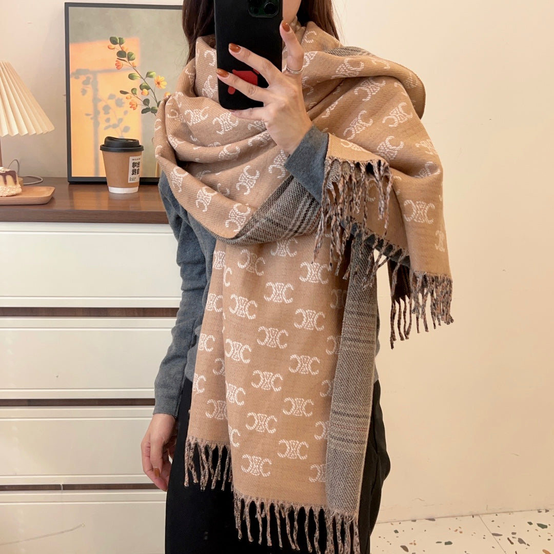 classic double-sided triumph fall and winter scarf