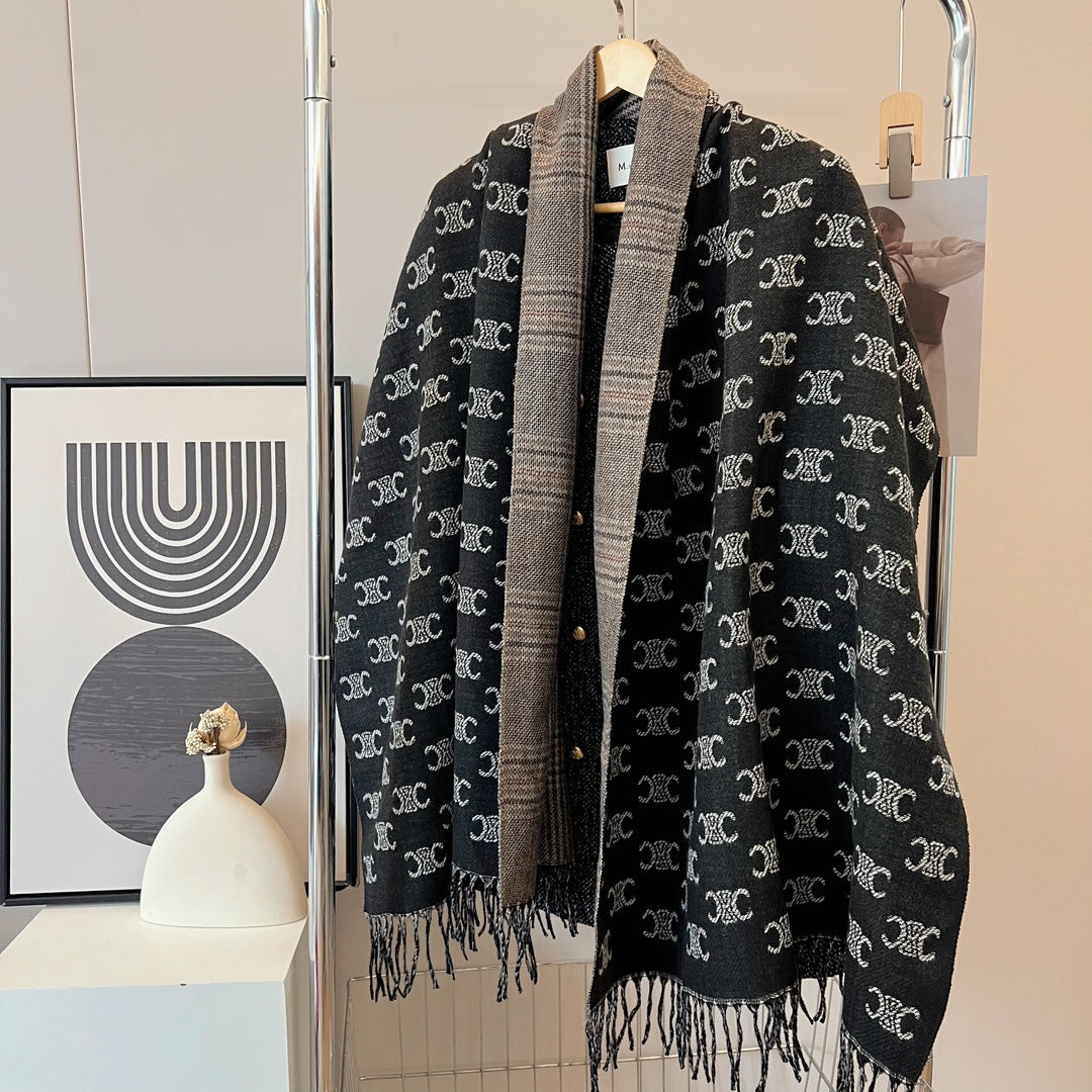 classic double-sided triumph fall and winter scarf