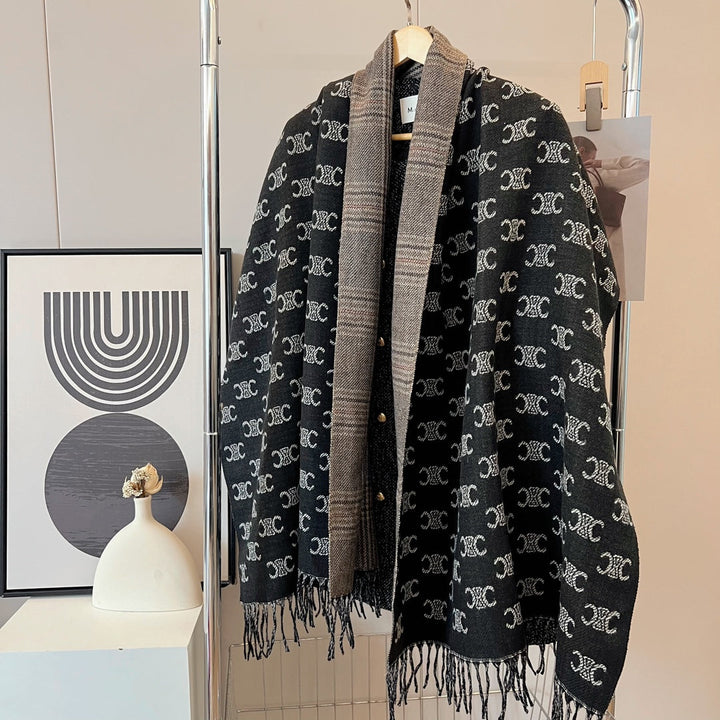 classic double-sided triumph fall and winter scarf