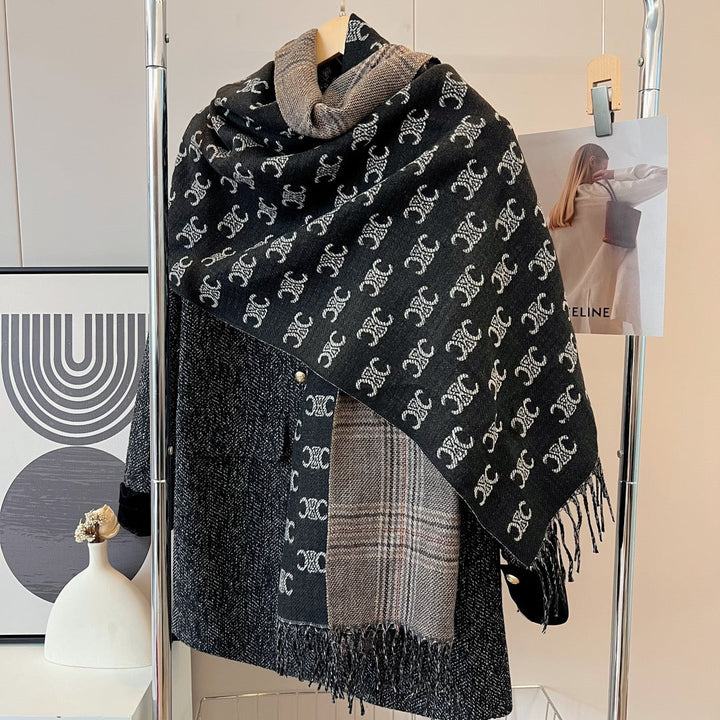 classic double-sided triumph fall and winter scarf