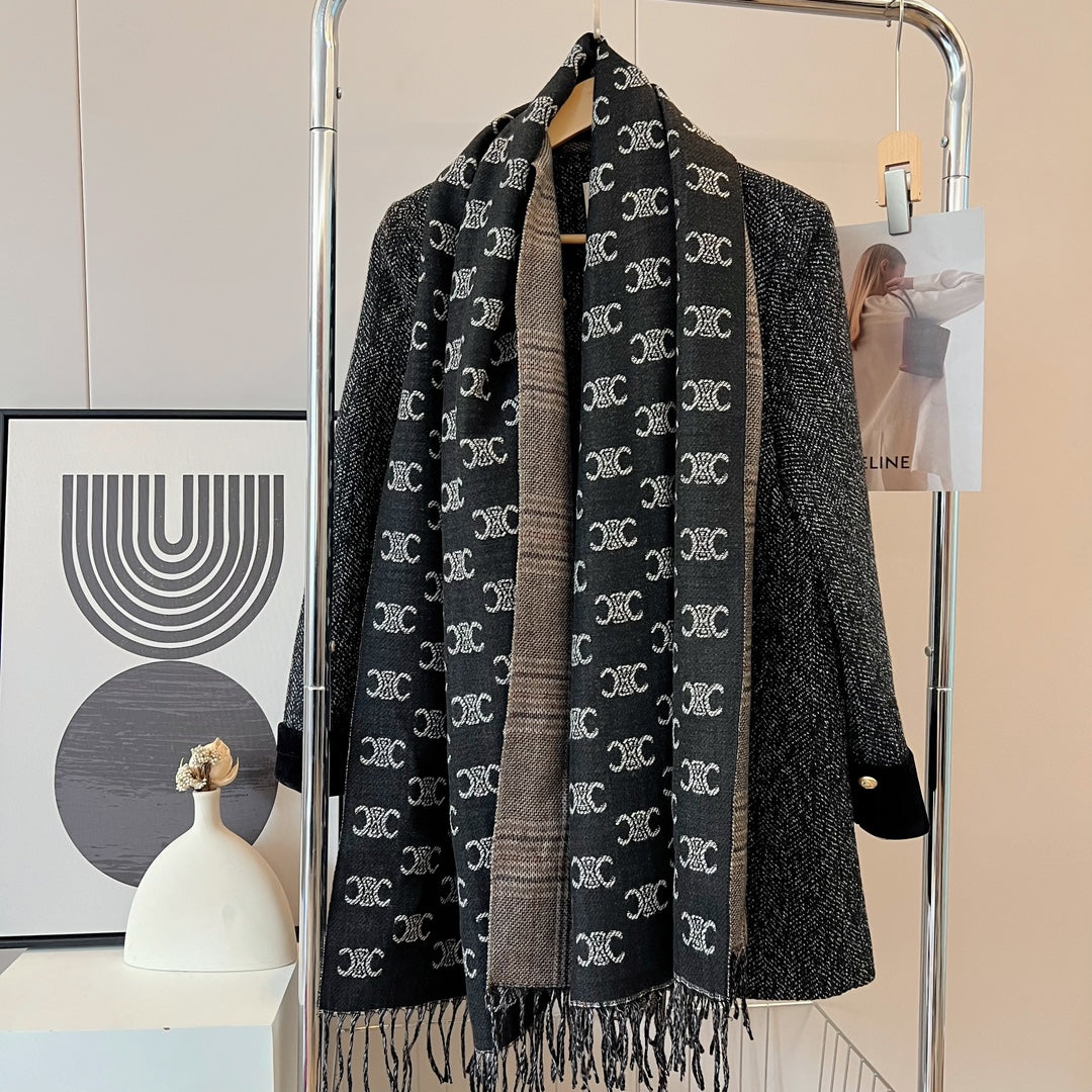 classic double-sided triumph fall and winter scarf