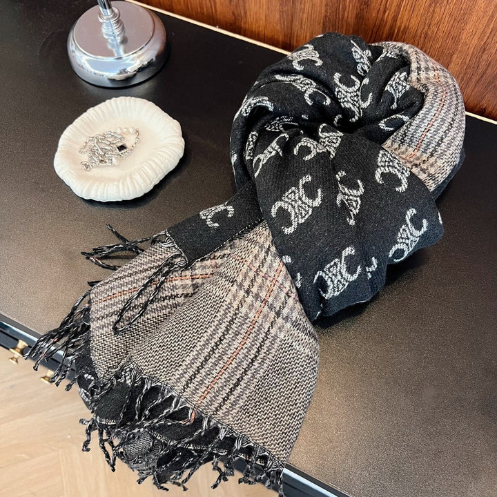 classic double-sided triumph fall and winter scarf
