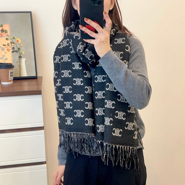 classic double-sided triumph fall and winter scarf
