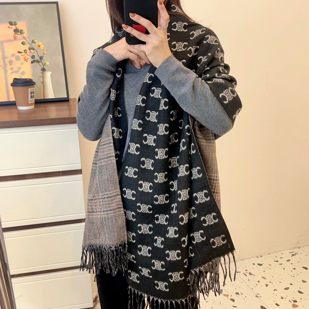 classic double-sided triumph fall and winter scarf