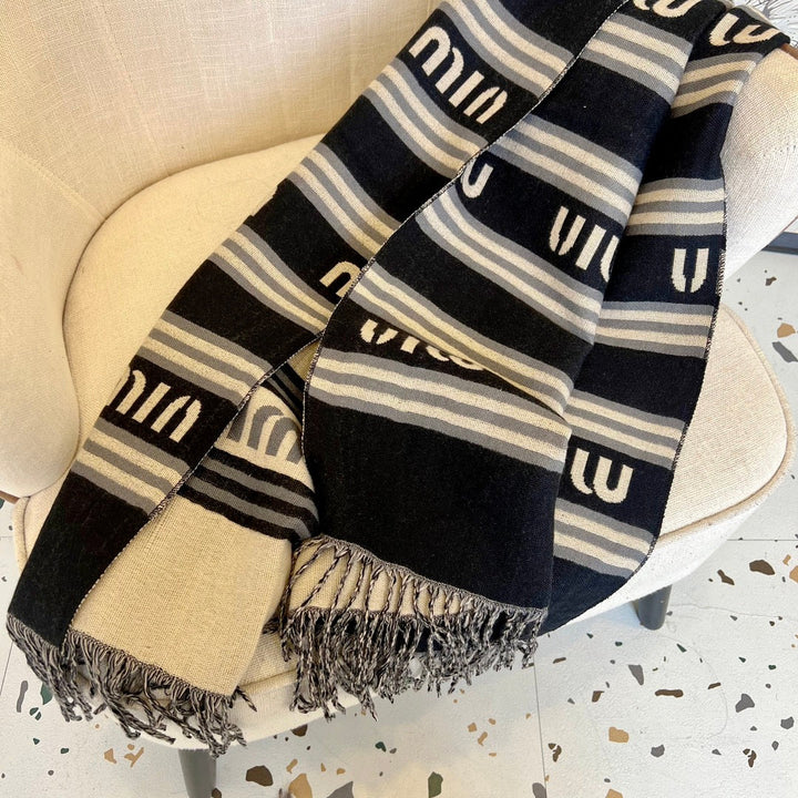 classic double-sided two-color autumn and winter scarf