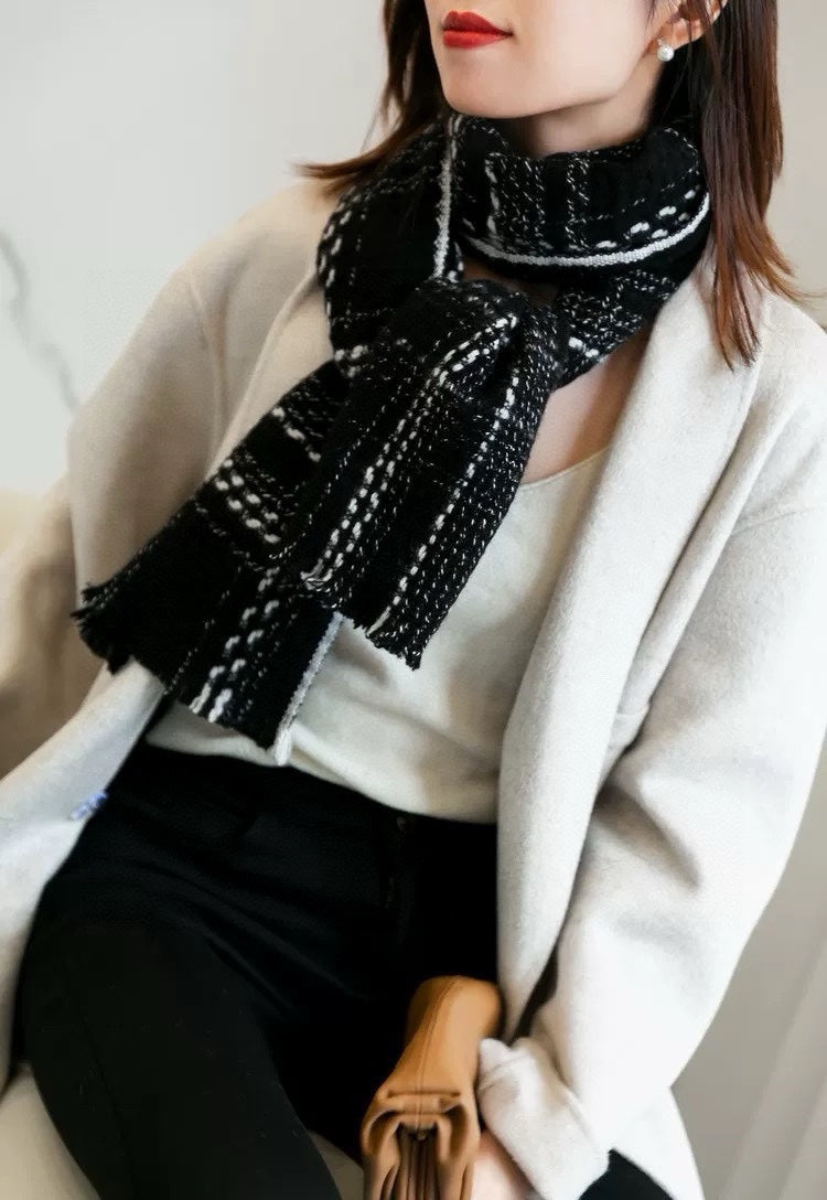 Fashion CC Knitting Plaid Shawl